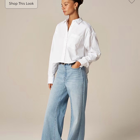 J. Crew Étienne Cropped Button-up Shirt - NWT - Picture 3 of 8